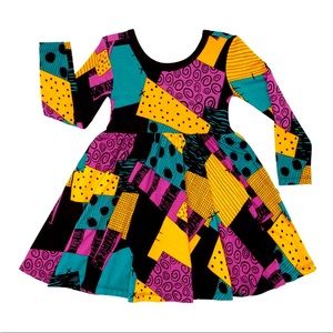 Little sleepies Sally’s patchwork twirl dress